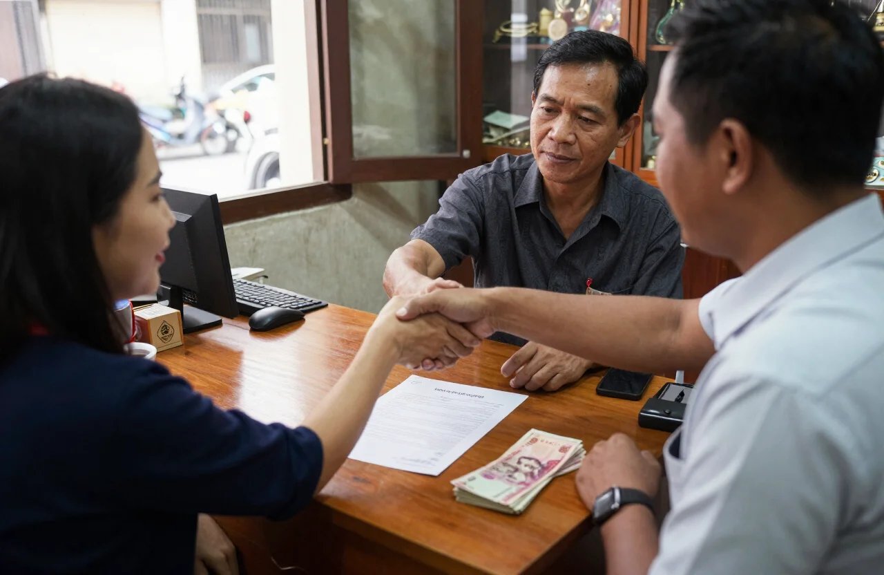 Hình 04 — Ký hợp đồng minh bạch, giải ngân ngay tại quầy